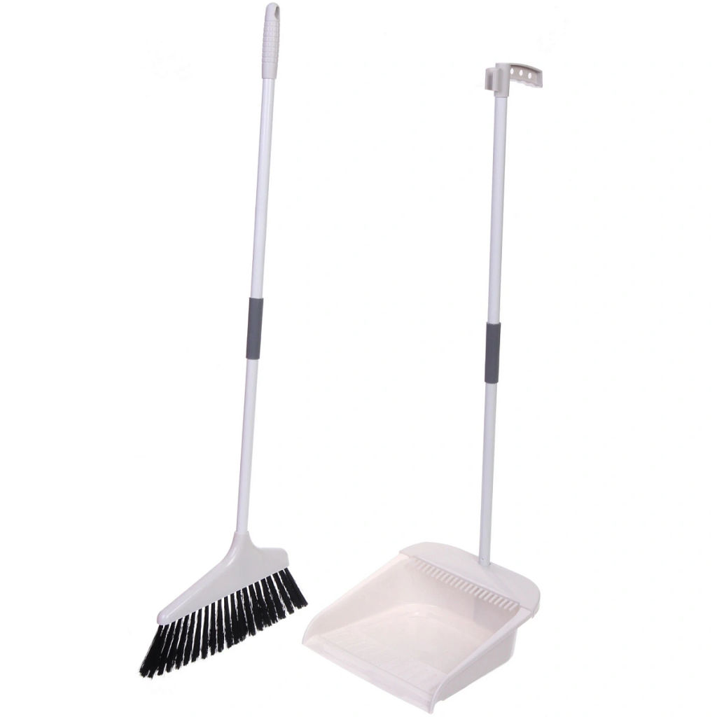 Набор для уборки, щетка для пола с совком "Профи" белый 301