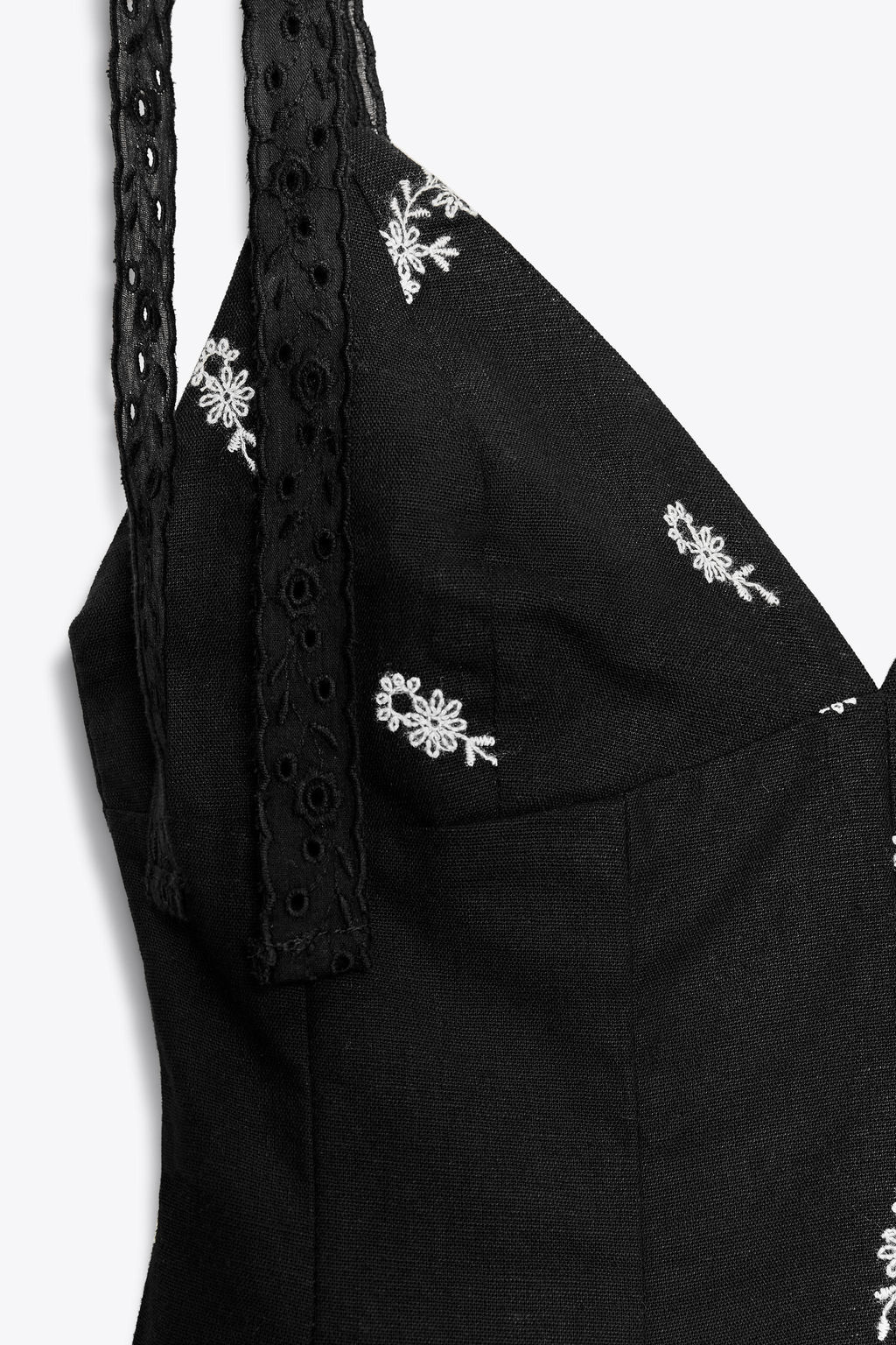 EMBROIDERED FLORAL SHORT DRESS - Zara фото 14