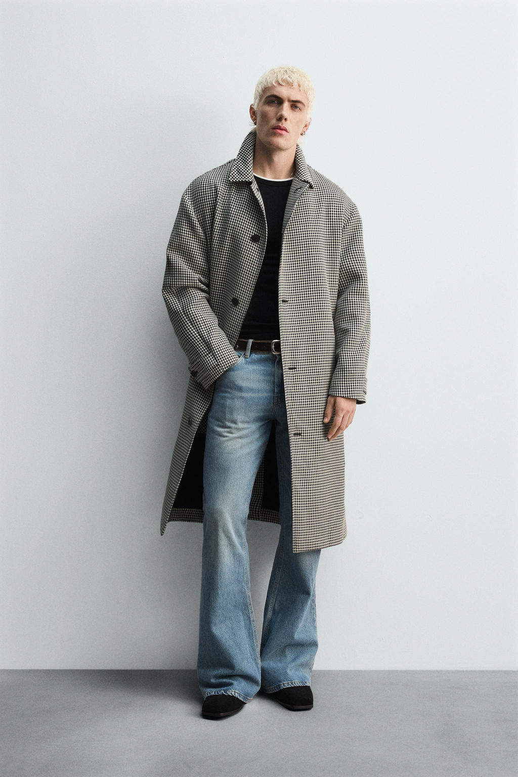 LIMITED EDITION CHECK TEXTURED COAT