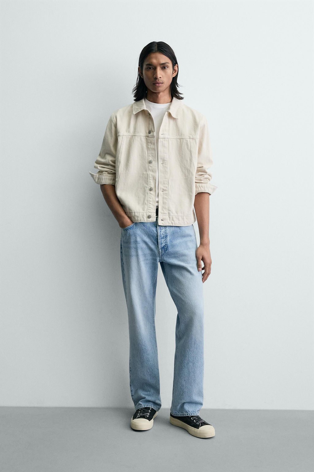 CAZADORA RELAXED FIT PIEL / Verde - Zara фото 12