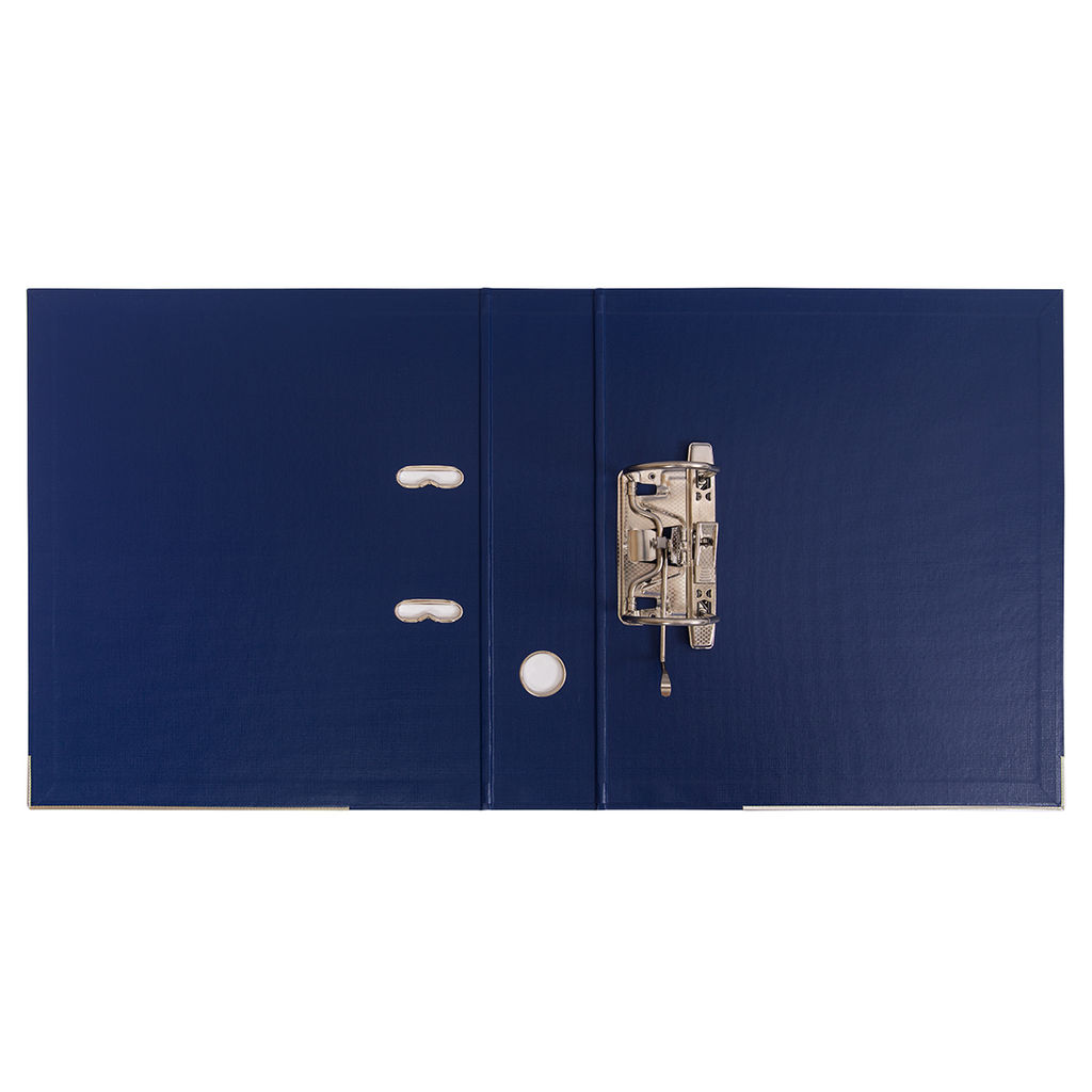 Expert Complete Регистратор PVC, 2-х стороннее покрытие, мет.уг. 75 мм 10 шт. Premier A4 арочный механ. лён синий ЕС100262002