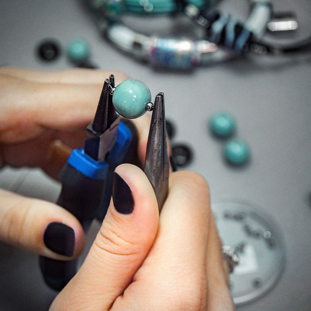 Серьги из муранского стекла MAROON LS3550 - Vloes фото 10