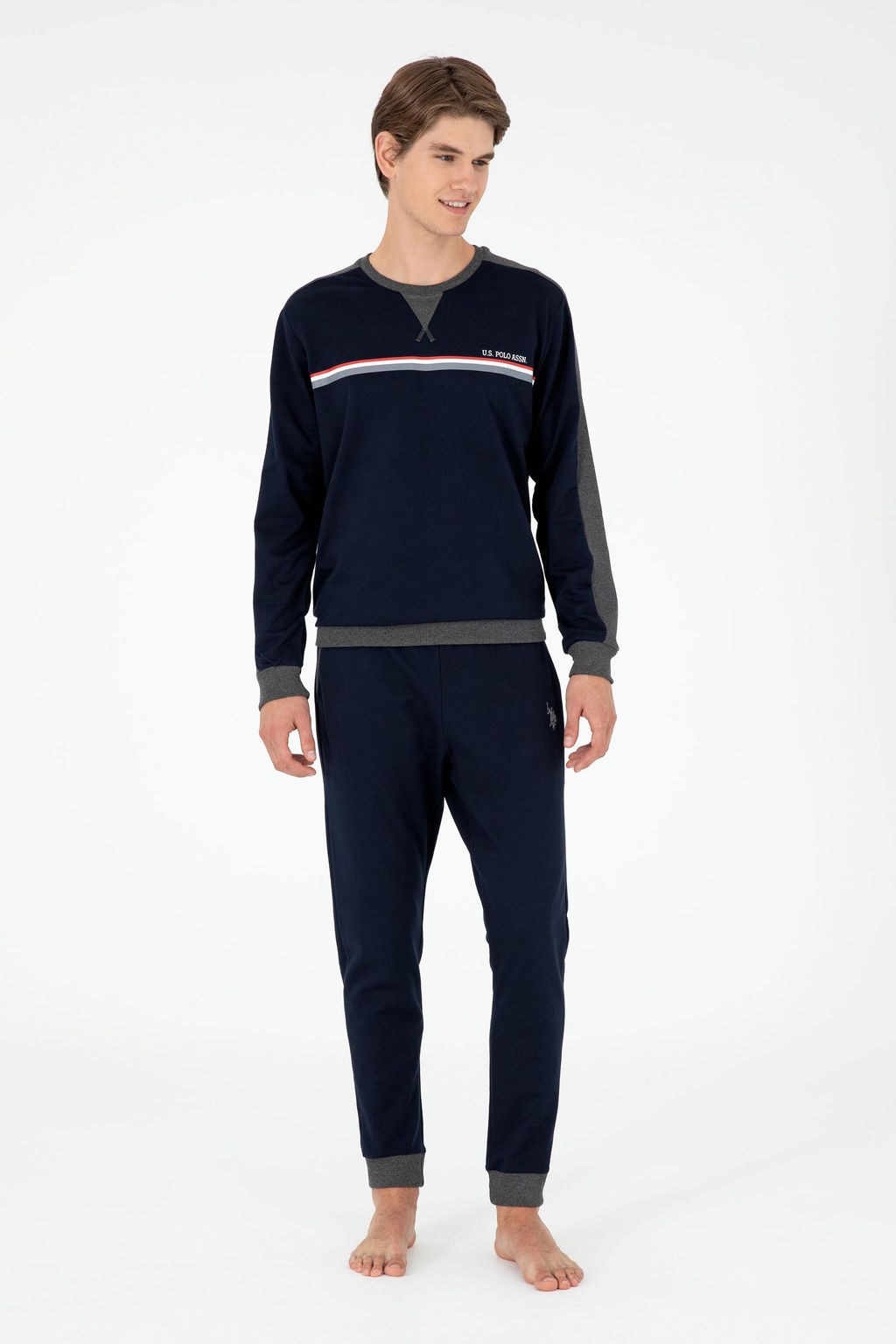 Мужской темно-синий пижамный комплект - U.s. polo assn фото 2
