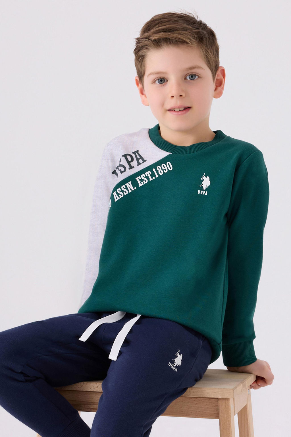 Темно-зеленый пижамный комплект для мальчика Неожиданная скидка в корзине - U.s. polo assn фото 2