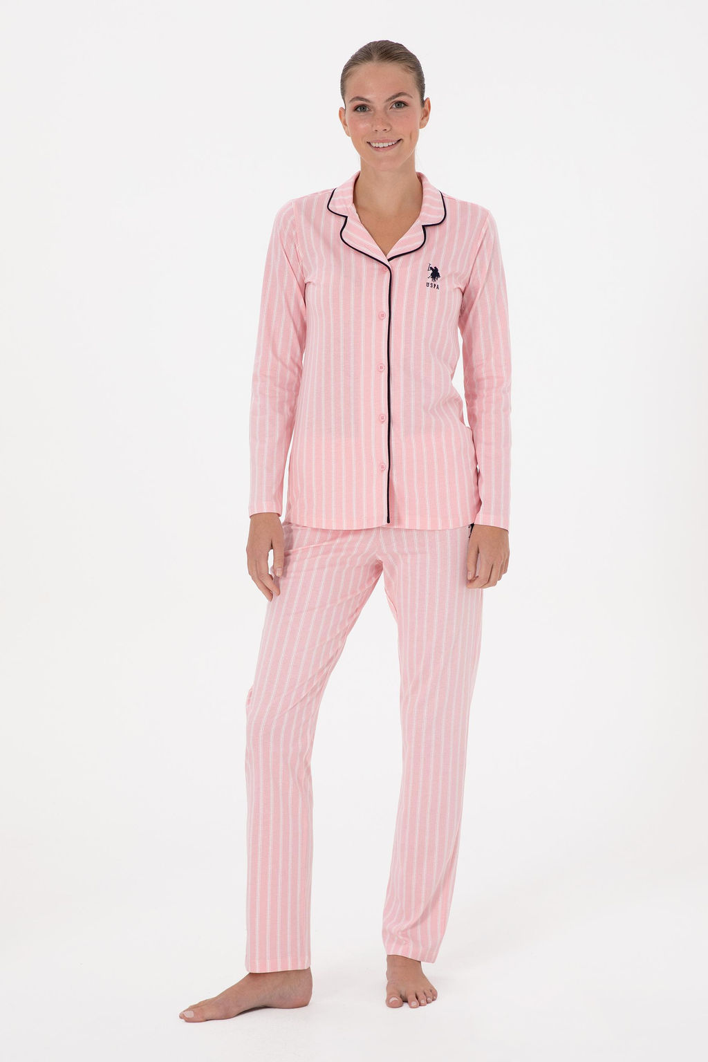 Kad_n Pembe Pijama Tak_m_ Sepette S_rpriz _ndirim