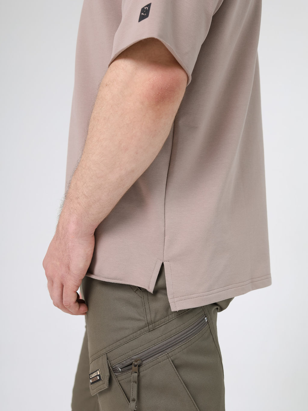 Футболка oversize c капюшоном Caribou Ф2 NeP (тауп) фото 3