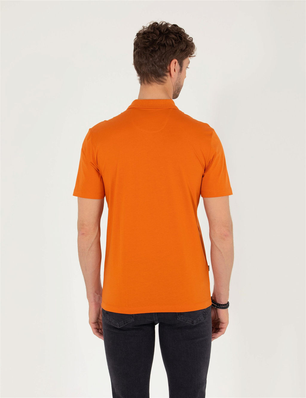 Kahverengi Regular Fit Polo Yaka Merserize Ti__rt - Pierre cardin фото 5