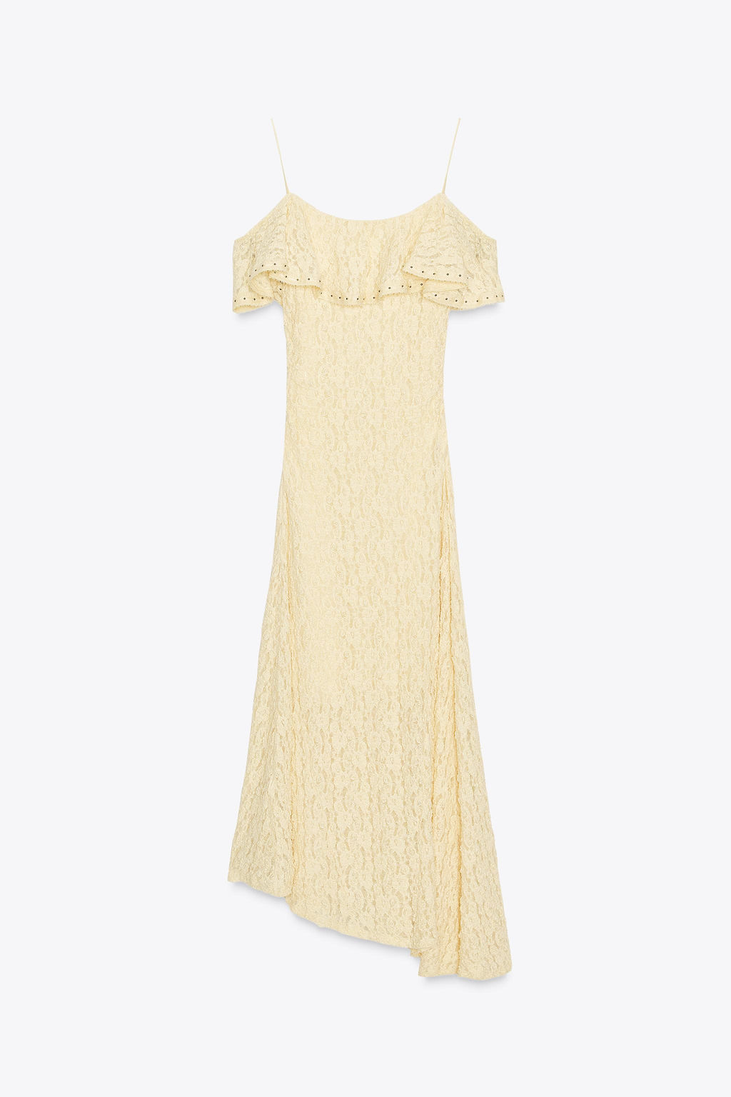 STUDDED LACE DRESS - Zara фото 17