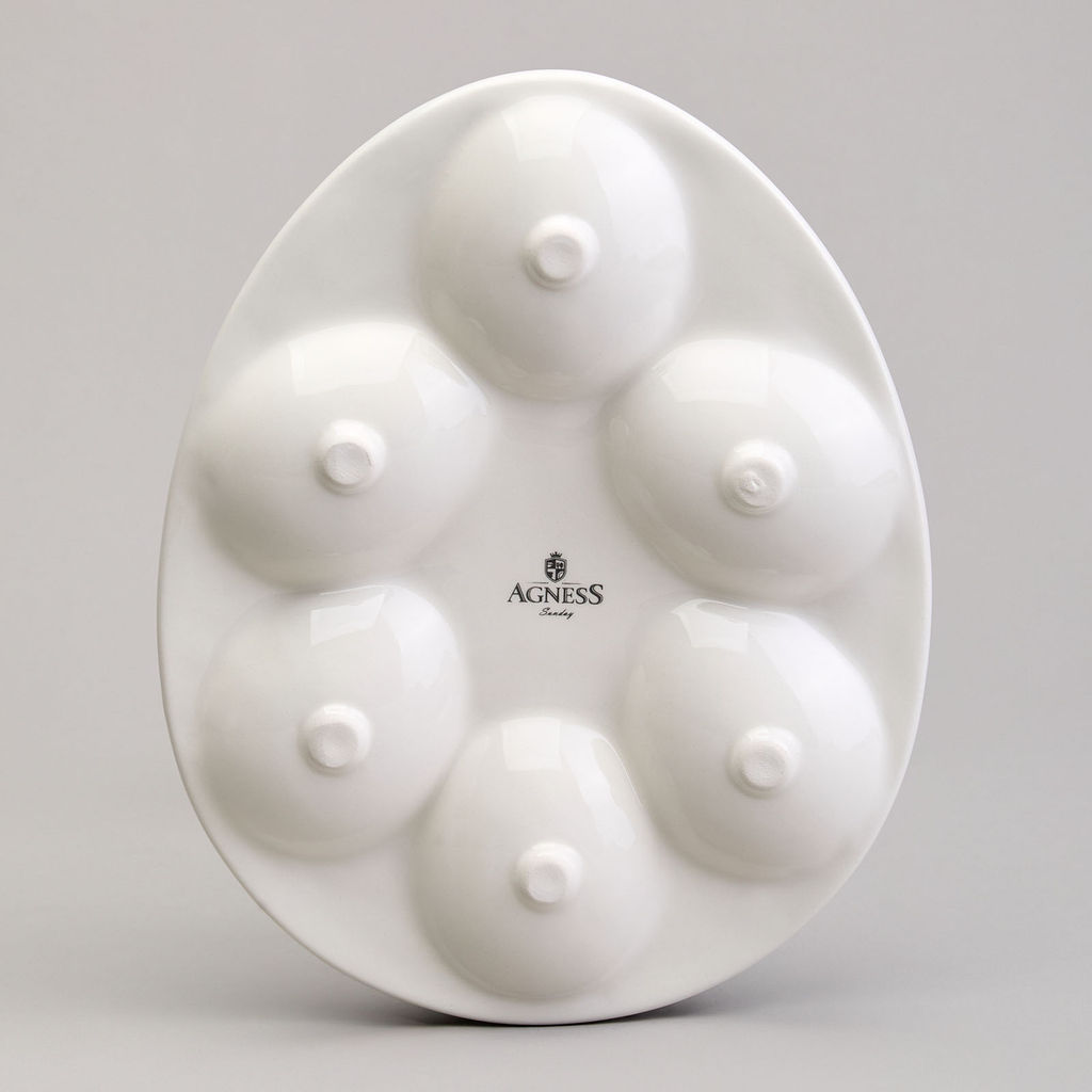 БЛЮДО ДЛЯ 6 ЯИЦ AGNESS SUNDAY 20,5*16*2,5 СМ  фото 3