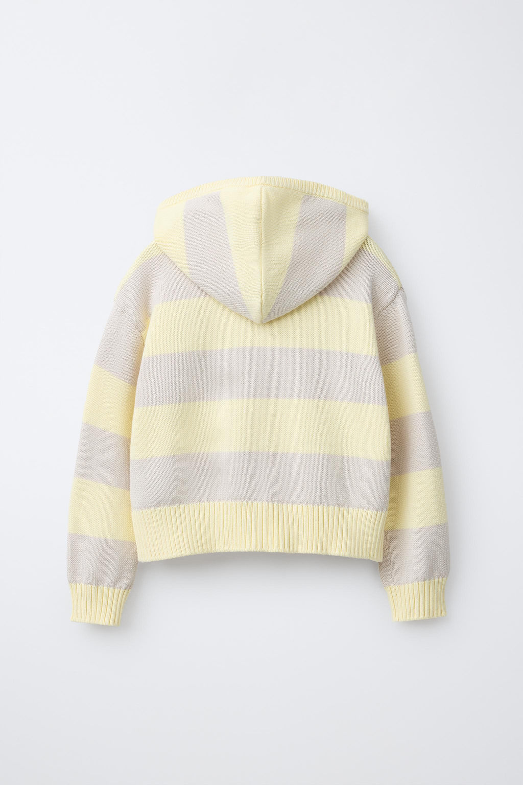 STRIPED HOODED KNIT CARDIGAN WITH BEAR EMBROIDERY - Zara фото 2
