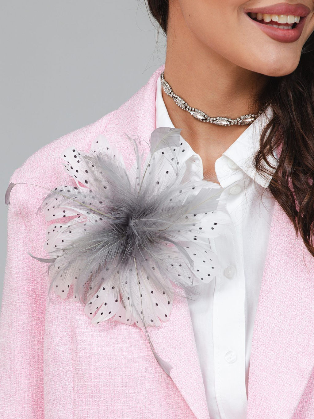 авторская Брошь с натуральным перьям премиального качества - Sahar art lab фото 5