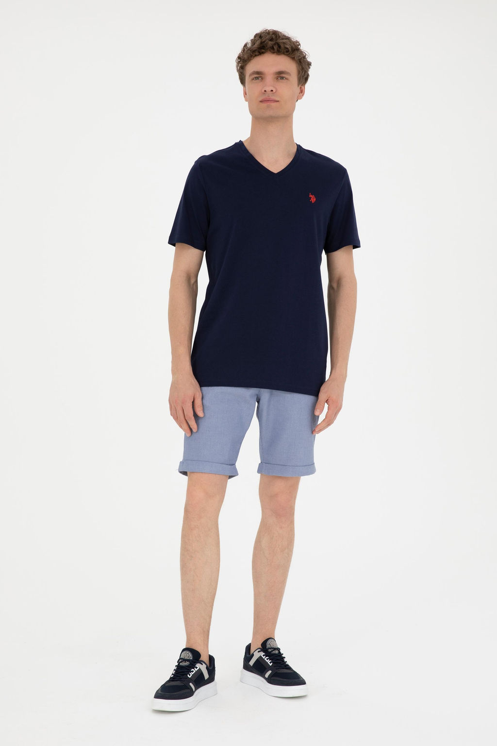 U. S. Polo Assn / Мужские темно-синие тканые шорты - U.s. polo assn фото 3