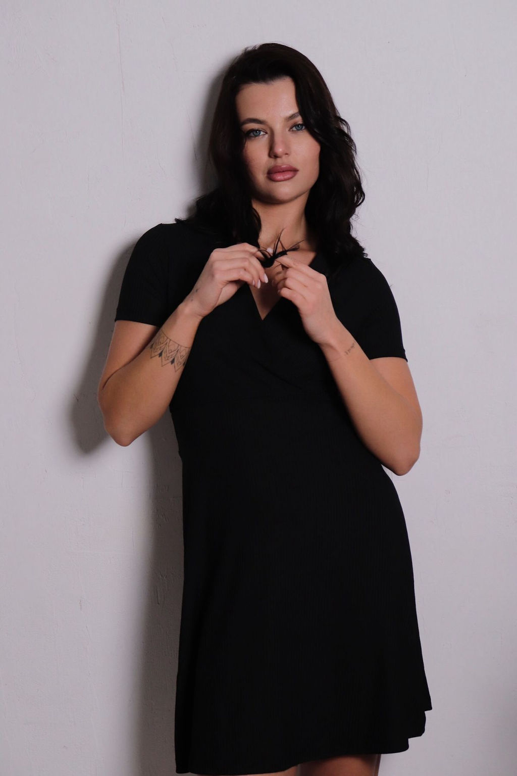 11434 Платье чёрное трикотажное (остаток: 40, 42, 44) - Martichelli фото 4