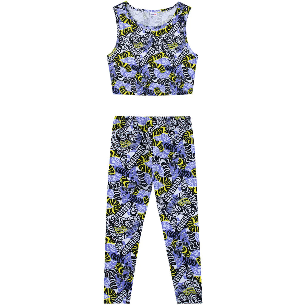 Комплект лосины 3/4 кулирка лайкра 7610104602 - Youlala фото 2