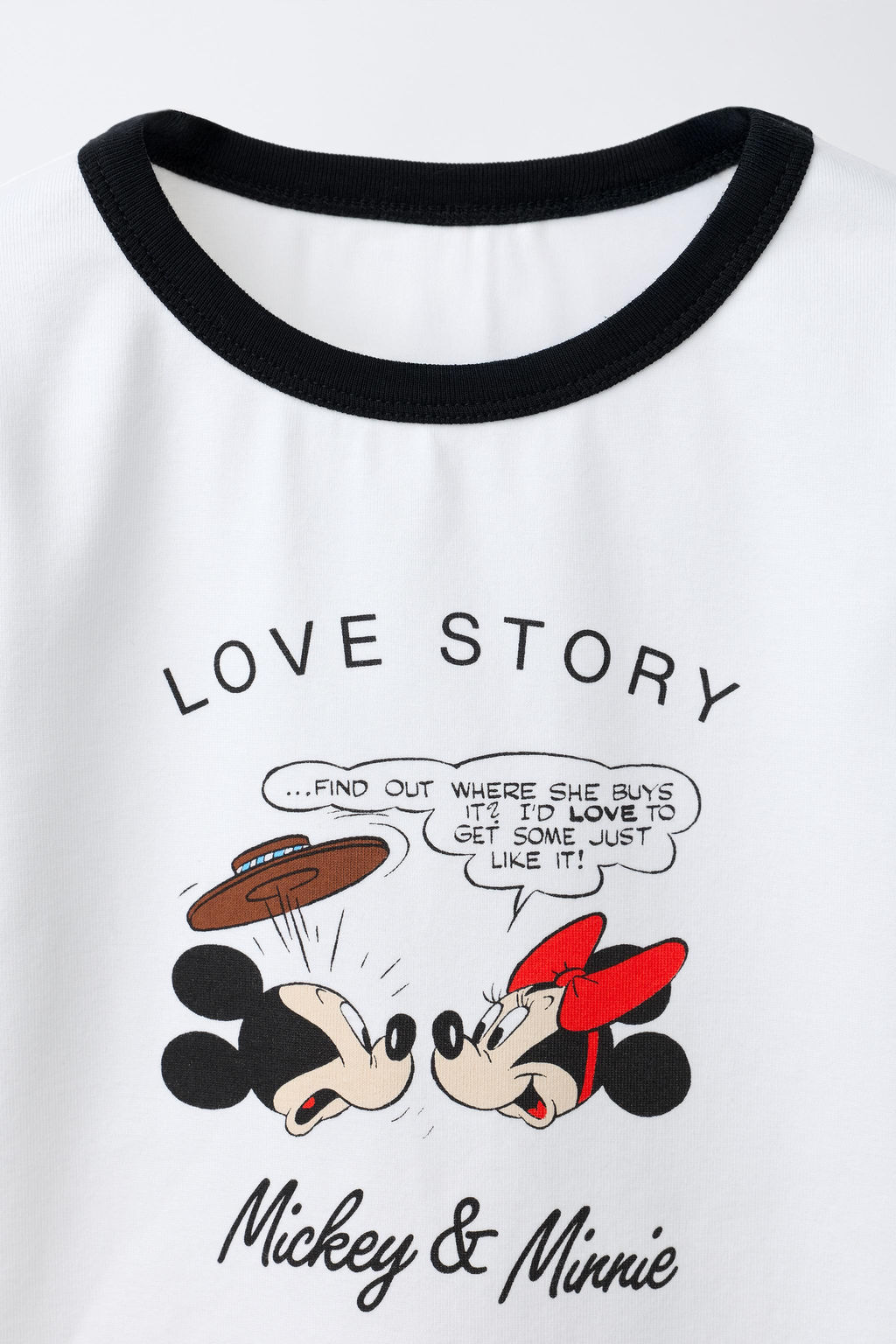 MICKEY AND MINNIE MOUSE DISNEY CONTRAST T-SHIRT - Zara фото 12