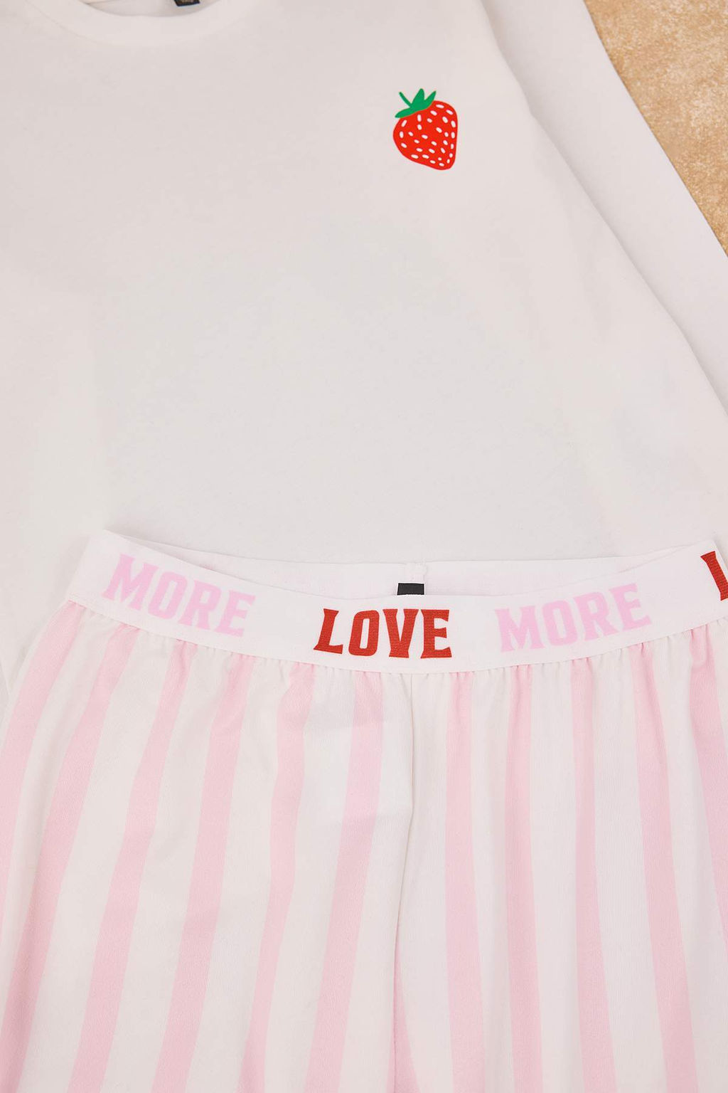 K?rm?z? K?z Cocuk Bask?l? Orme Alt-Ust Pijama Tak?m? - Trendyolmilla фото 6