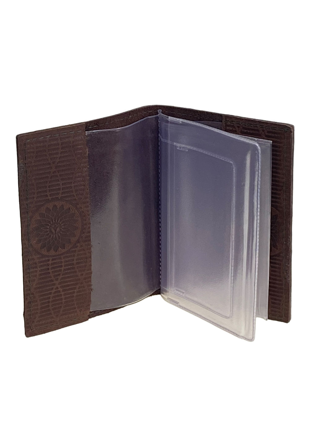 Обложка для автодокументов из искусственной кожи, цвет кофе - Greta фото 2