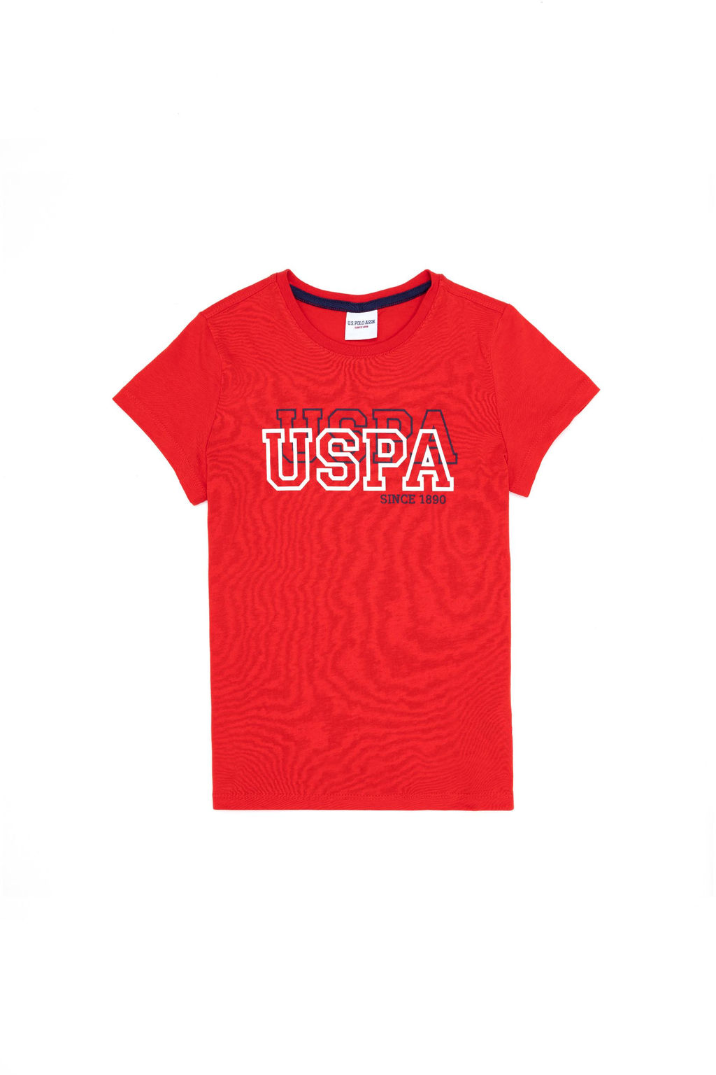 Детская красная футболка с круглым вырезом Неожиданная скидка в корзине - U.s. polo assn фото 10