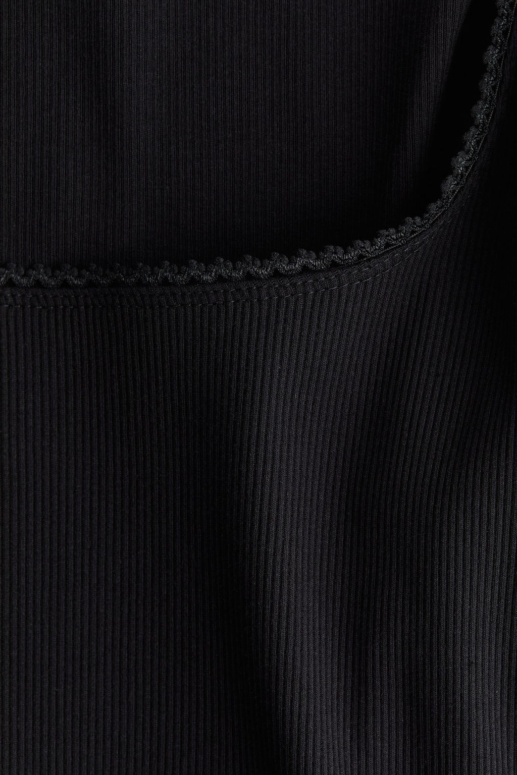 Top de algodon con ribete de picot - H&m фото 5