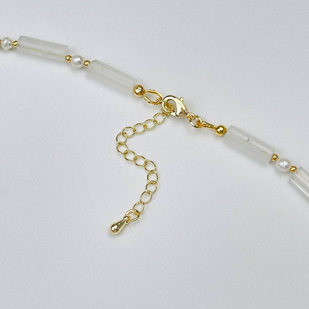 Чокер из Кварца и Жемчуга - Радуга самоцветов фото 3