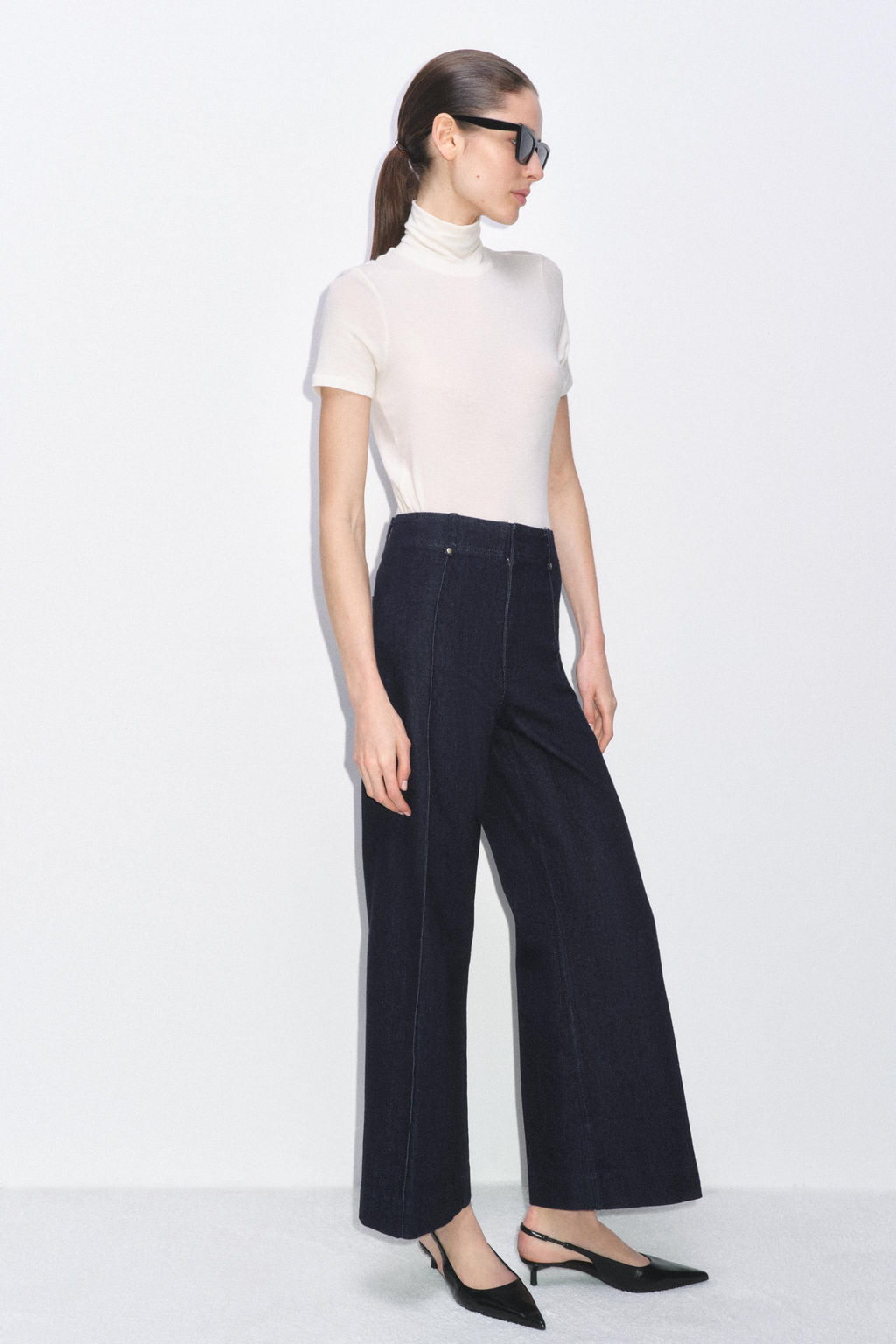 ZW COLLECTION WIDE-LEG HIGH-WAIST JEANS - Zara фото 65