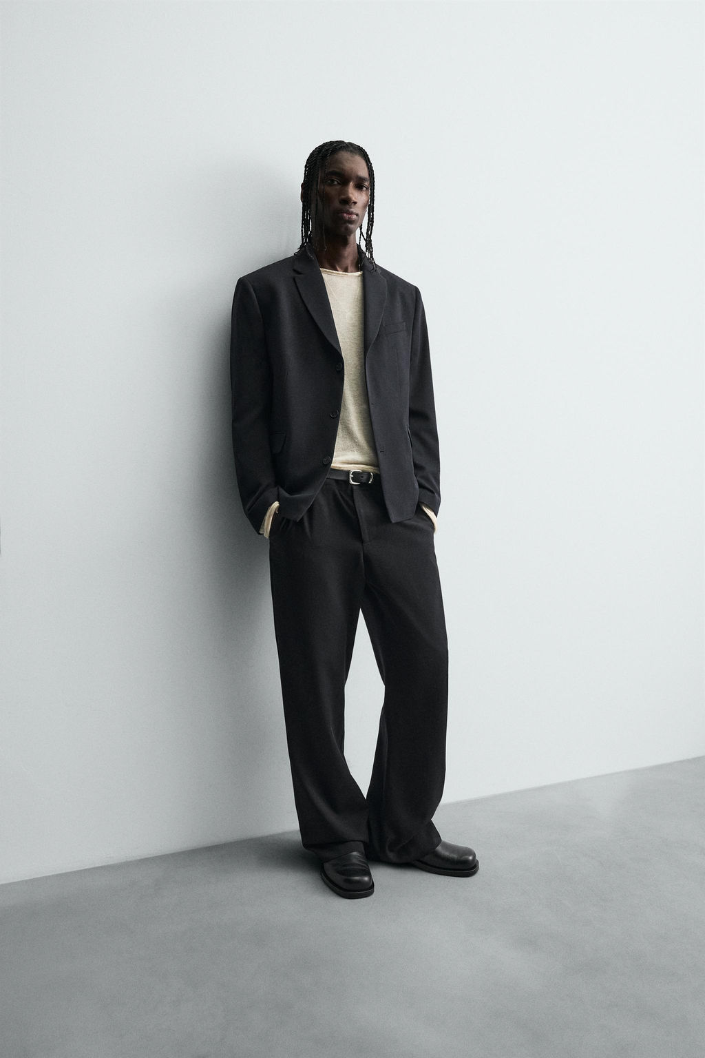 WOOL BLEND SUIT TROUSERS - Zara фото 6