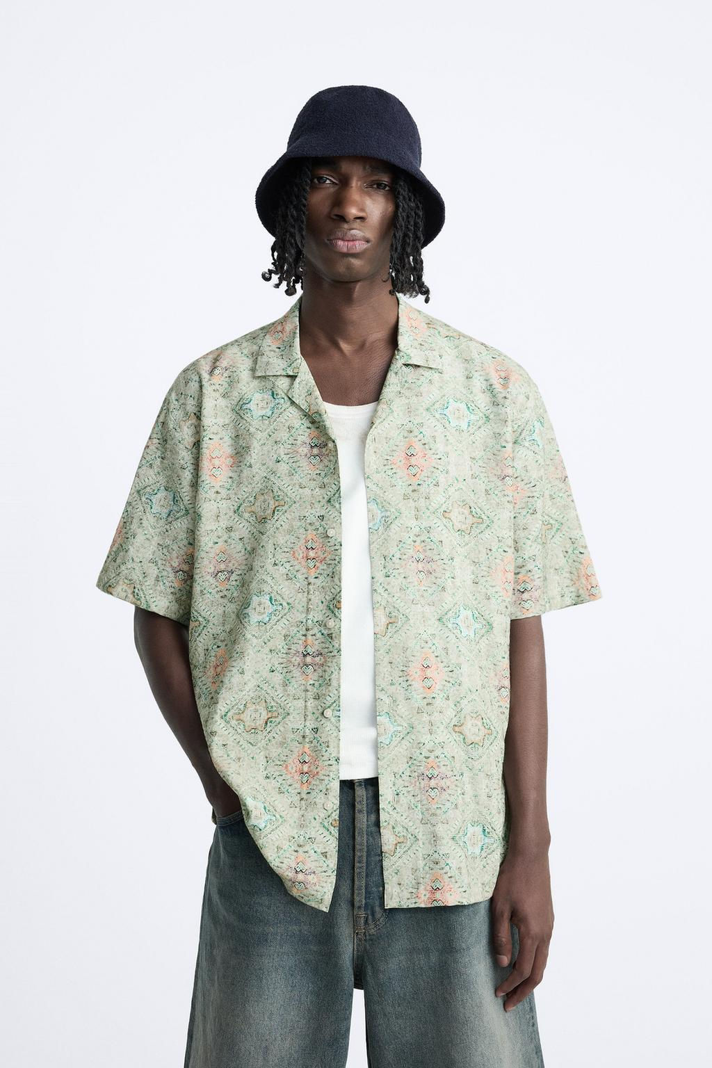 TEXTURED VISCOSE BLEND SHIRT - Zara фото 2
