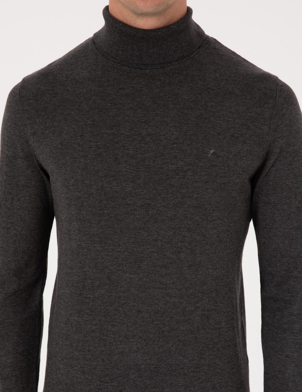 F_me Slim Fit Pamuk Kar___ml_ Bal_k__ Yaka Basic Triko Kazak