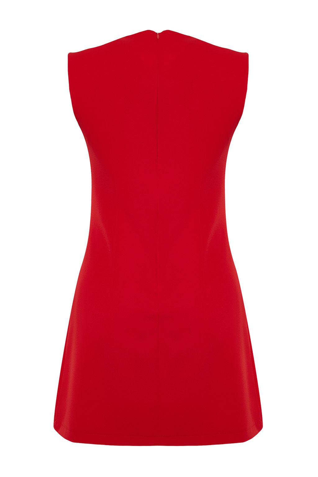 TRENDYOLMILLA Siyah Duz Kesim Dugme Detayl? Mini Dokuma Elbise TWOSS24EL00704  фото 8