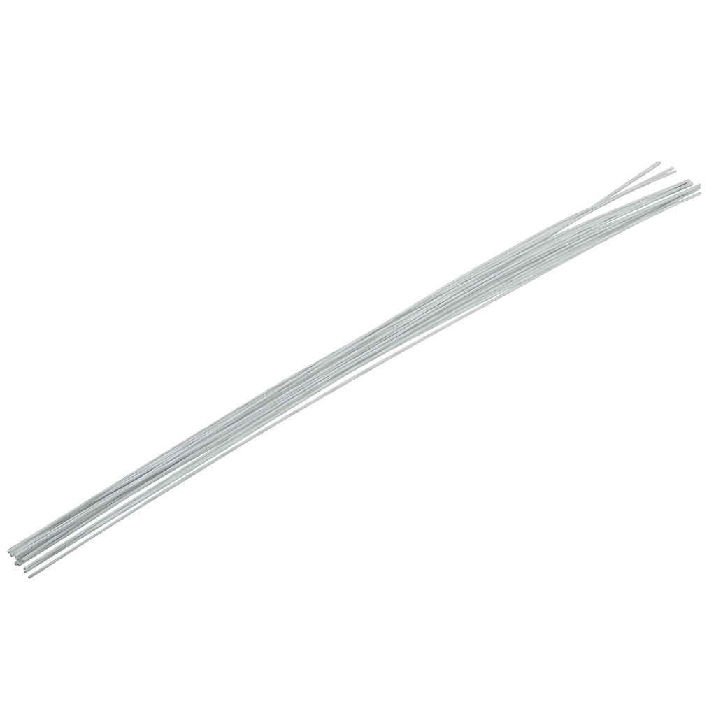 Blumentag FIW-1.2 Проволока флористическая в оплётке 1.2 мм сталь бумага 5 х 12 шт. 40 см №02 белый