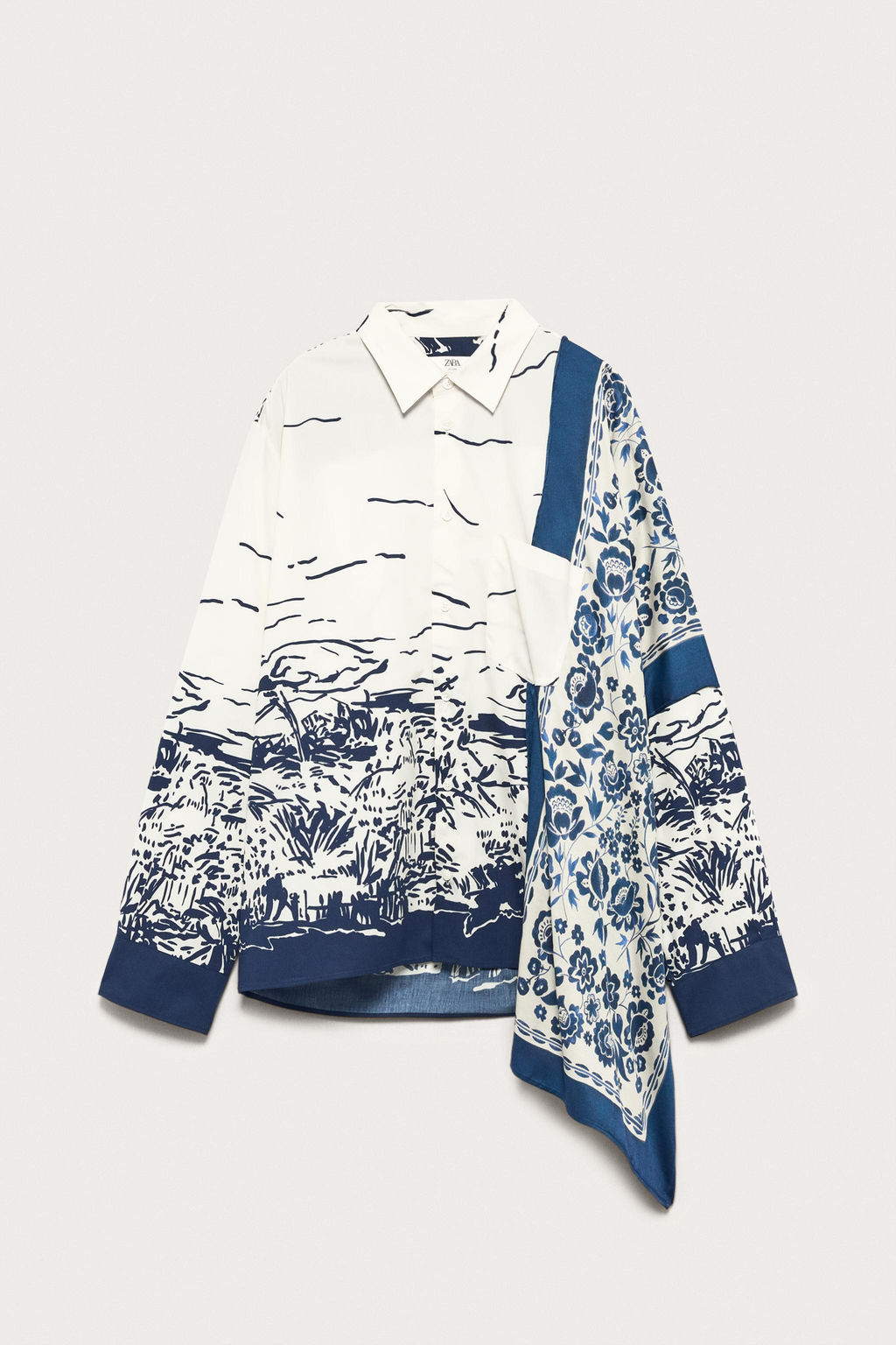 CAMISA OVERSIZE FIT ESTAMPADO COMBINADO LIMITED EDITION / Estampado - Zara фото 4