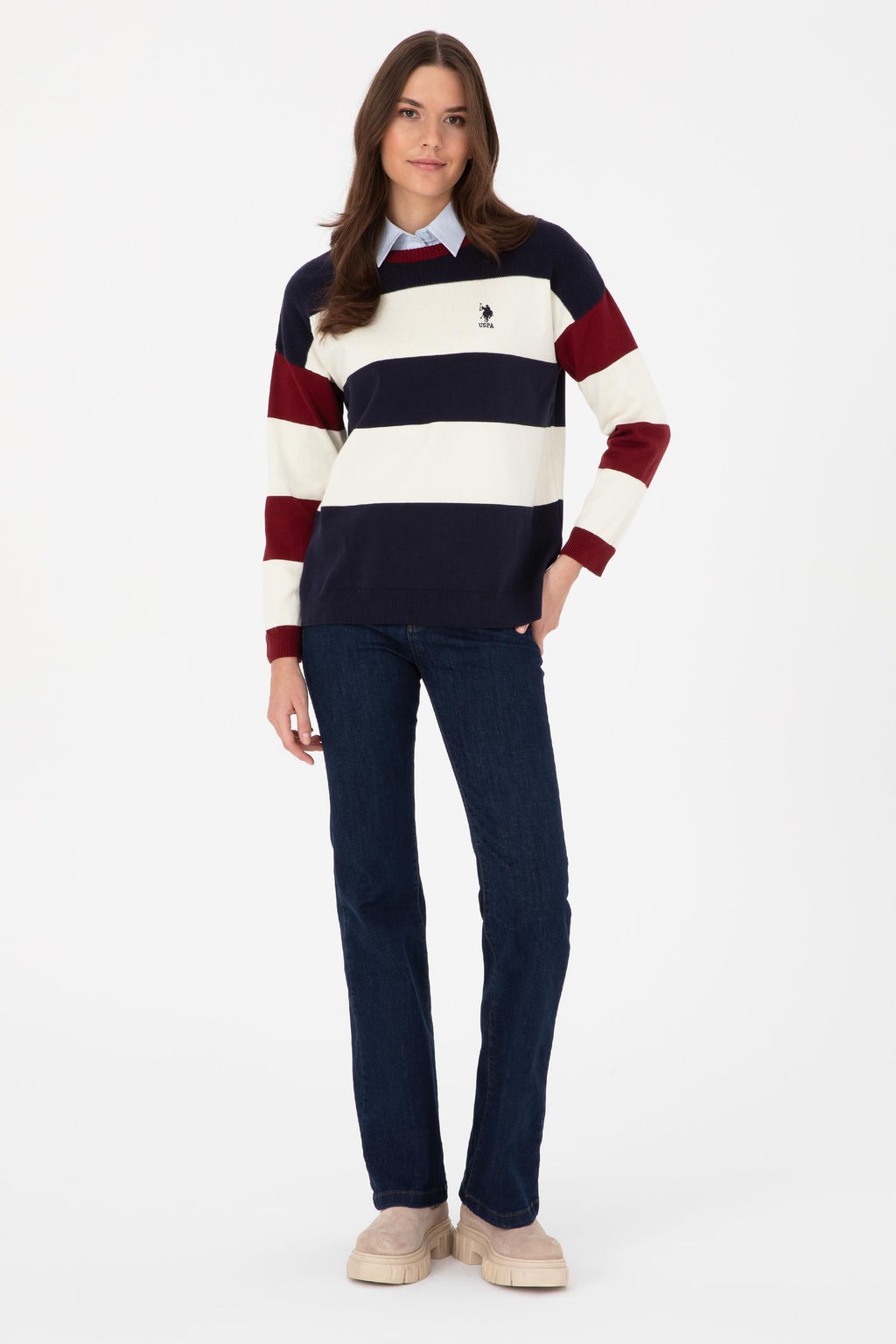 Kad_n Lacivert Kazak - U.s. polo assn фото 4
