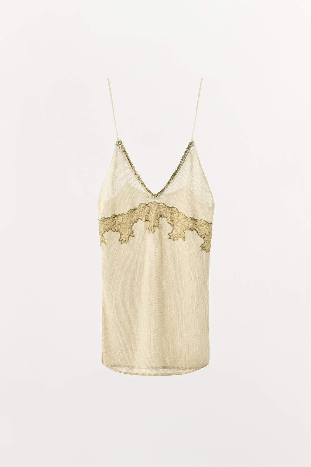 KNIT TOP WITH MATCHING LACE - Zara фото 4
