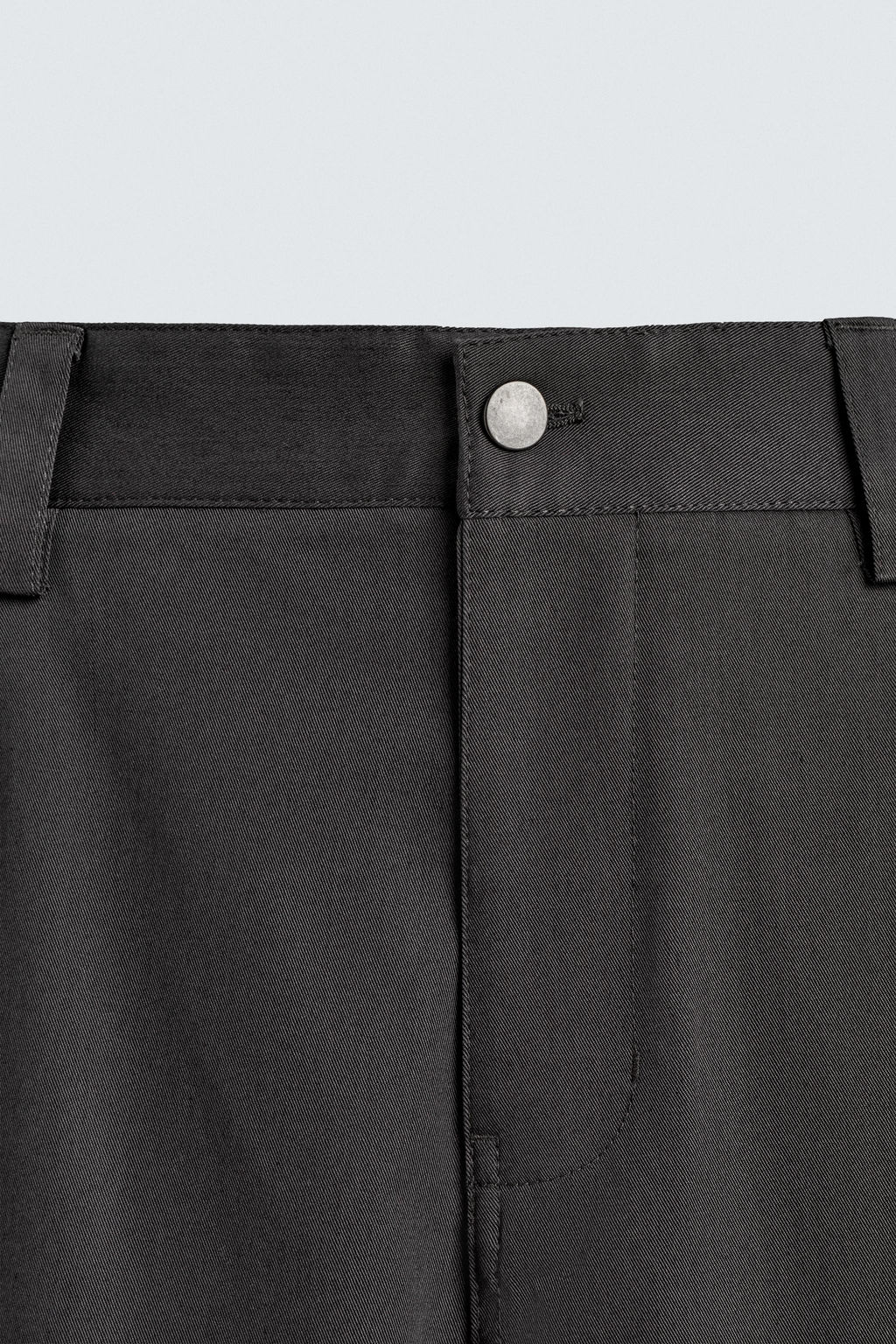 PANTAL?N WIDE  FIT CROPPED / Gris Antracita - Zara фото 10