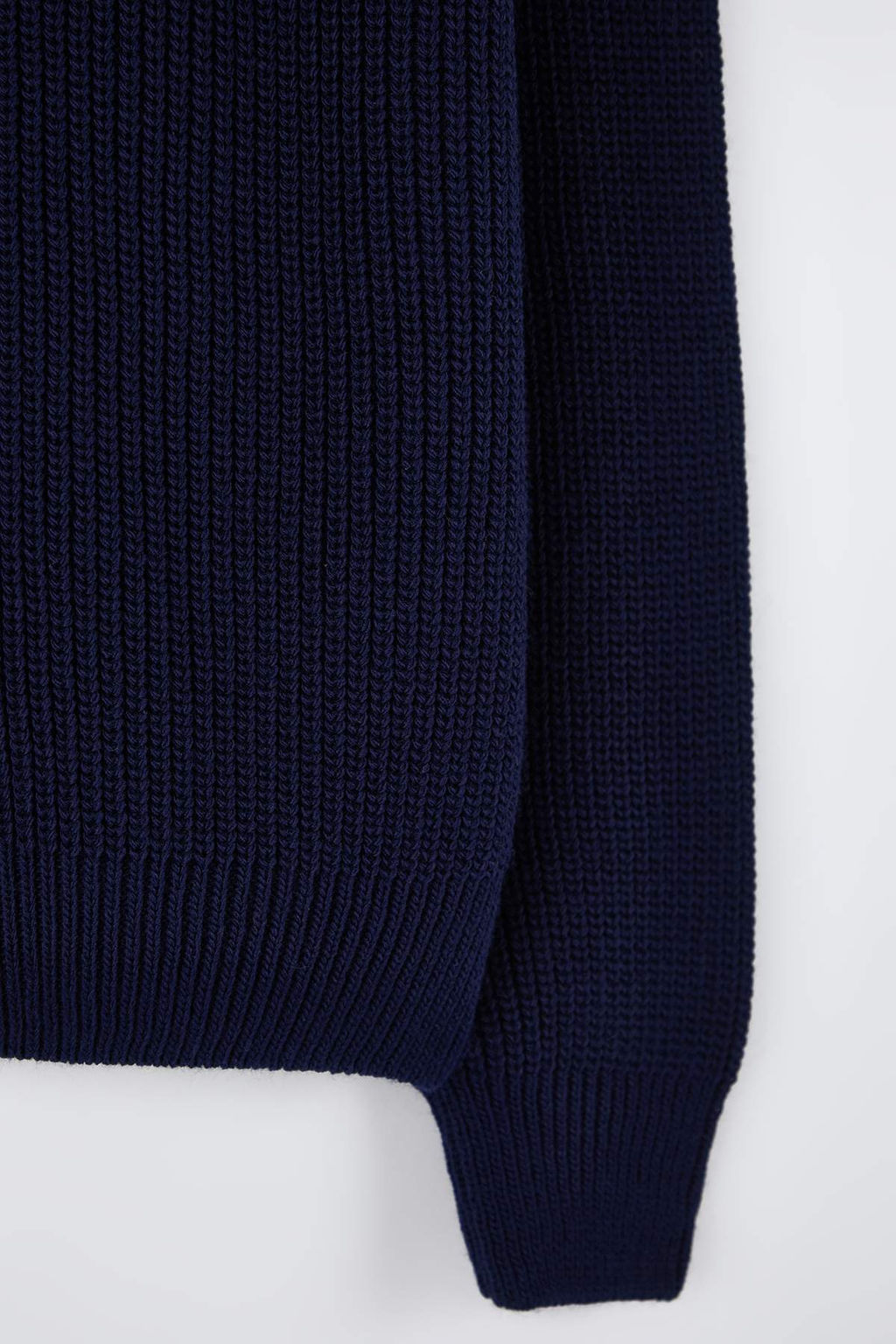 Lacivert Regular V Yaka Fermuarl? Duz H?rka TMNAW26HI00005 - Trendyolmilla фото 3