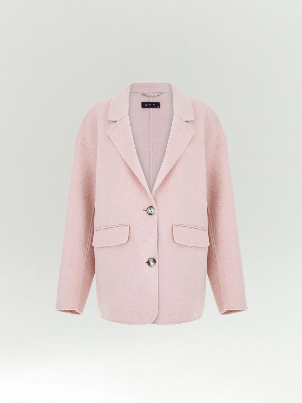 Полупальто из шерсти, R138/roseate