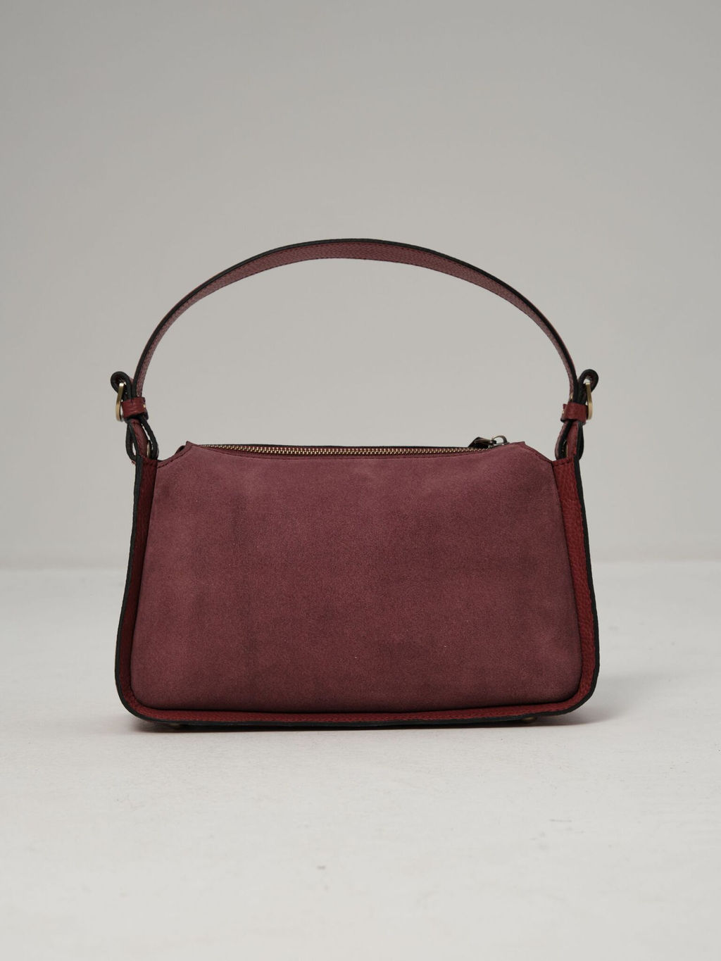 Сумка замшевая на плечо Deboro 30790 бордовое вино