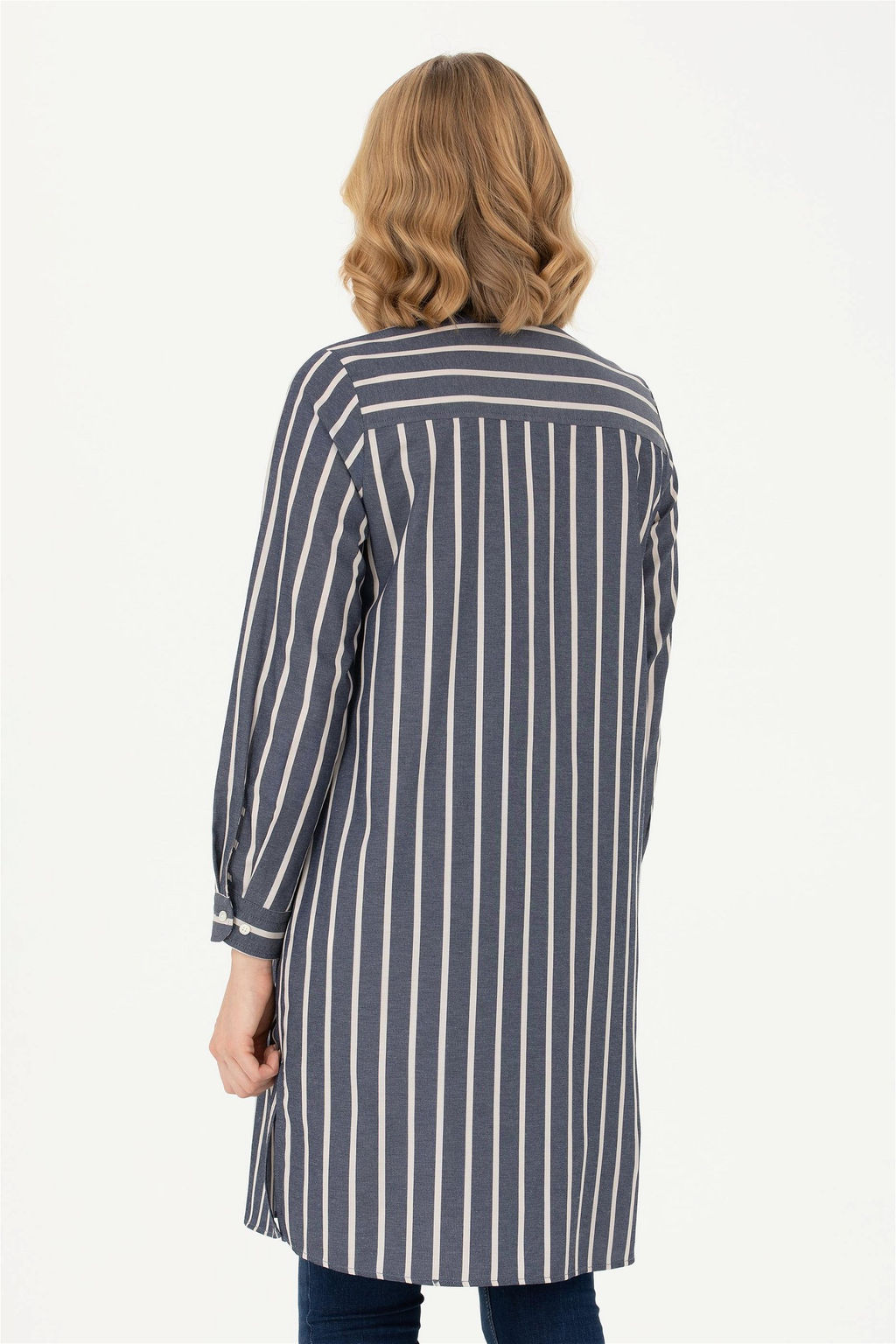 Женская темно-синяя рубашка с длинным рукавом - U.s. polo assn фото 5