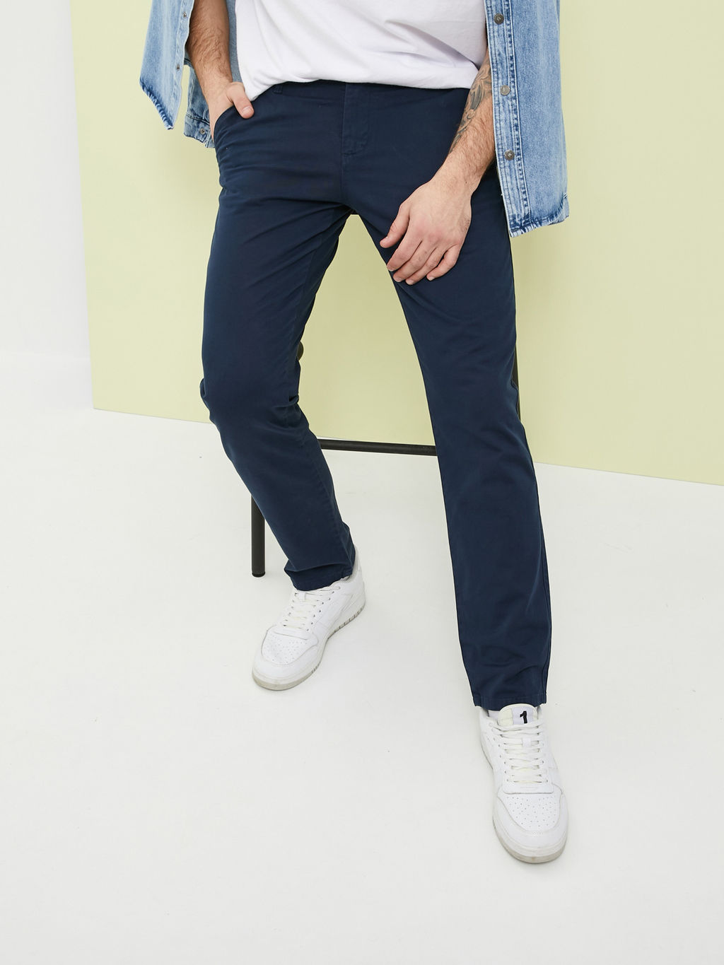 Мужские брюки зауженного кроя - Mossmore фото 23