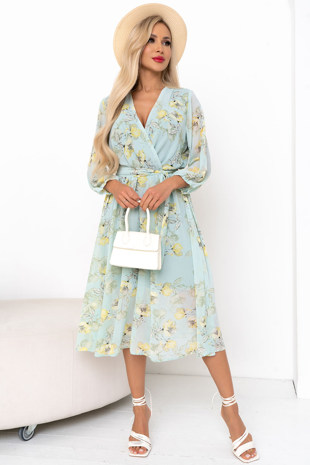 Платье Мила (мята/желтый) Р11-1207/4 - Николь фото 2