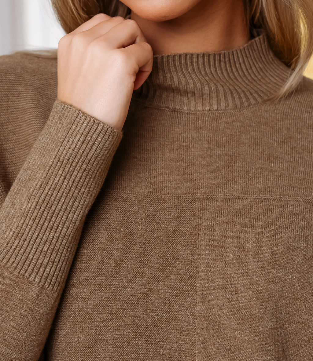 Водолазка #КТ7009 (1), тёмно-бежевый - Dommod фото 5