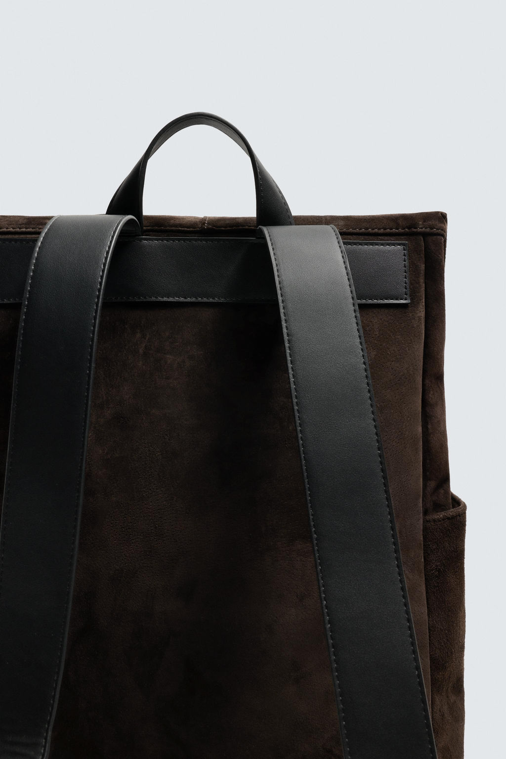 MOCHILA PIEL SOLAPA / Marr?n - Zara фото 7