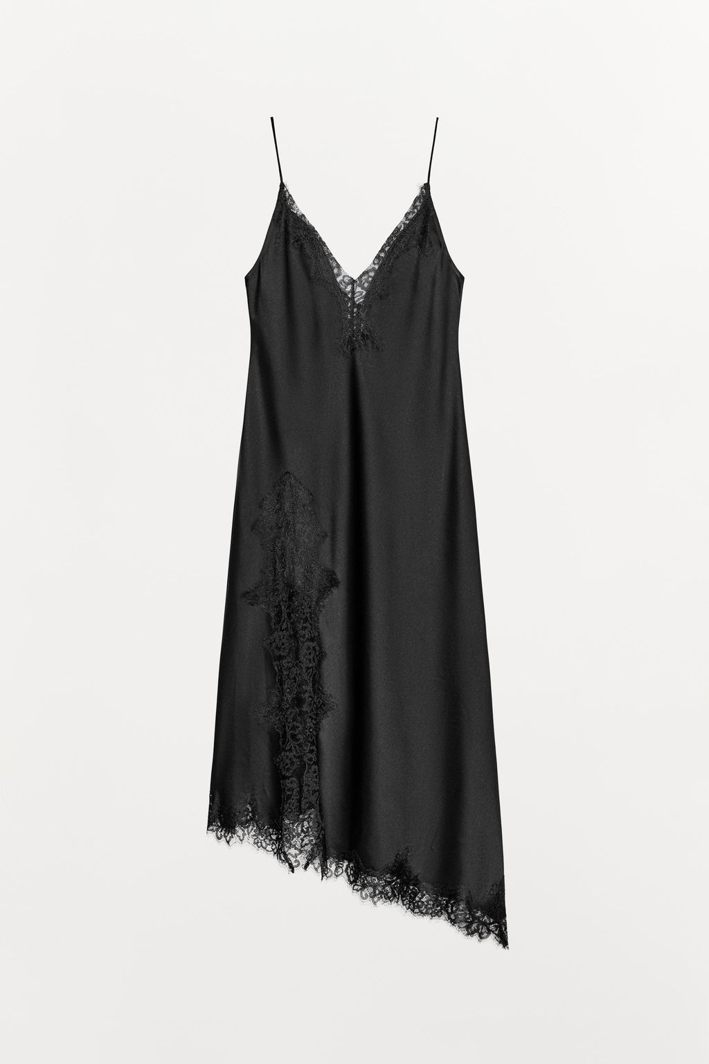 ZW COLLECTION SATIN LACE DRESS - Zara фото 4