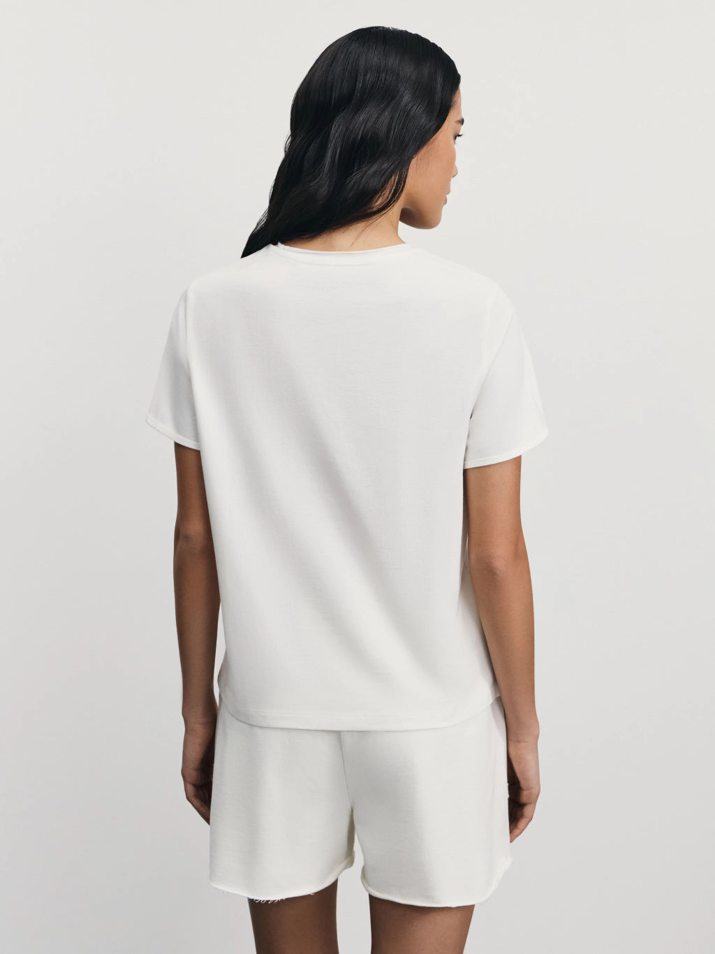 Хлопковая футболка прямого кроя / Zarina фото 5