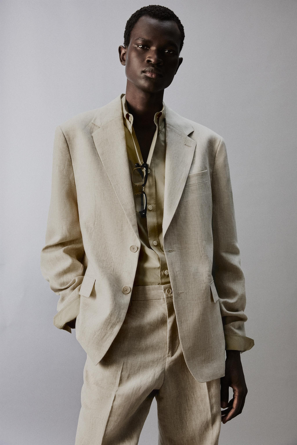 100% LINEN SUIT BLAZER - Zara фото 5