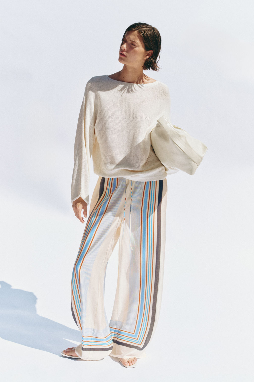 Wide drawstring trousers - H&m фото 4