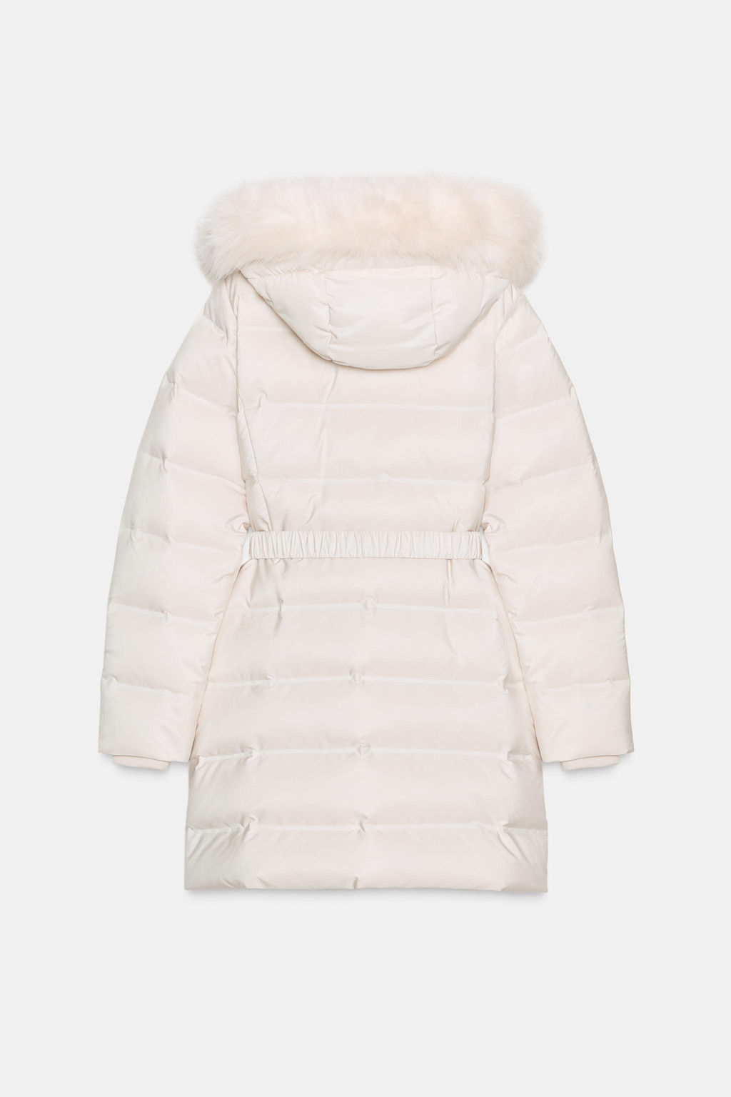 WATER-REPELLENT WINDPROOF HOODED DOWN PUFFER JACKET