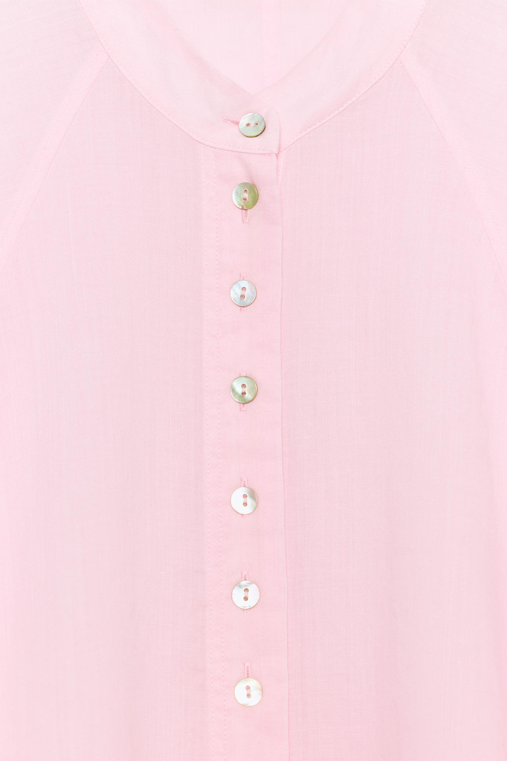 CAMISA FLUIDA CON RAMIO ZW COLLECTION / Rosa - Zara фото 7