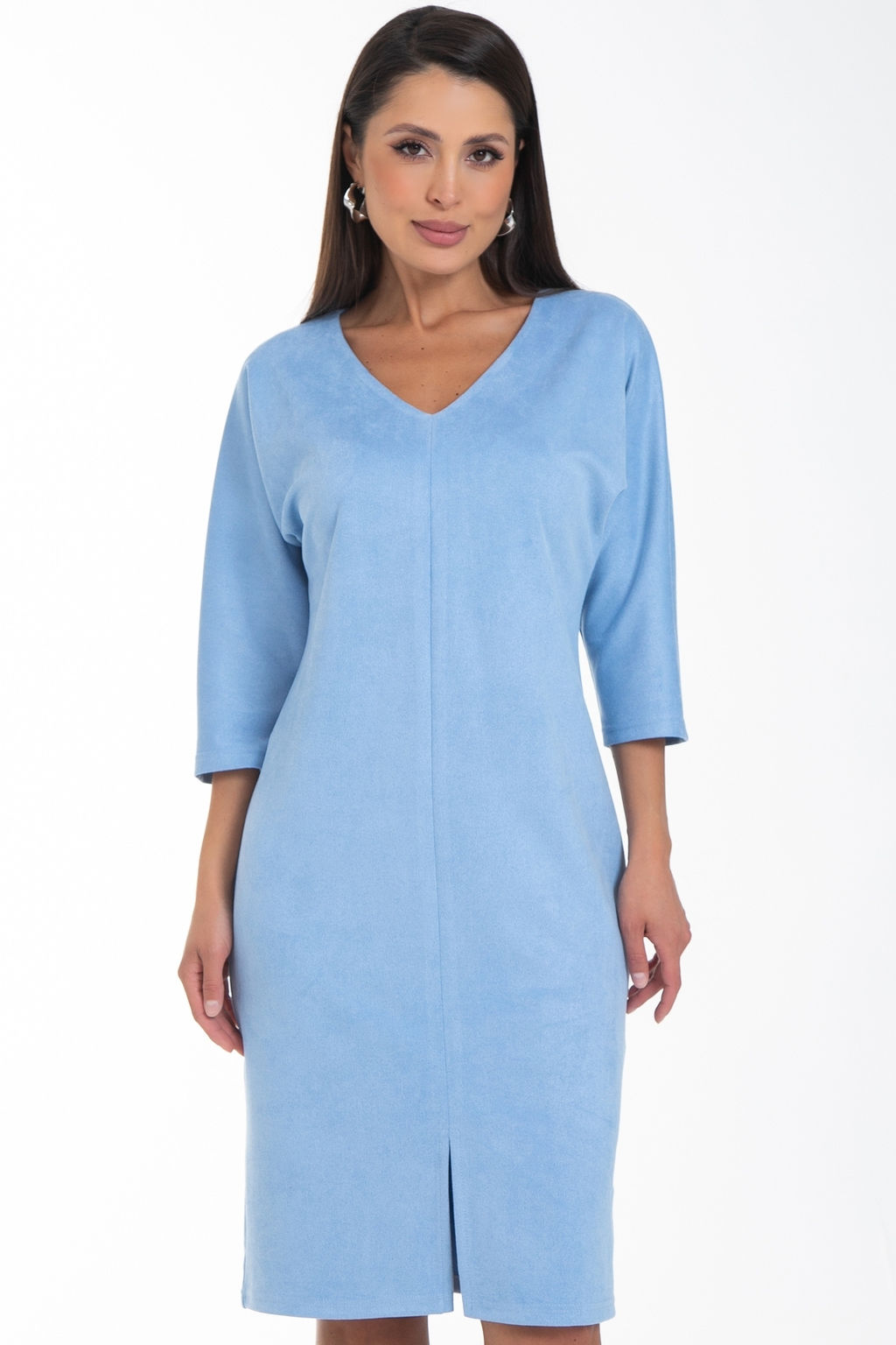 Платье Теплые объятия (вельвет,небесный) - Diolche фото 2