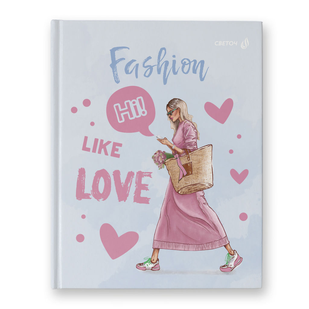 Светоч Бизнес-блокнот, матовая ламинация + блёстки, 80ББТ5_92_5_1 A5+ 80 л. 22 шт. клетка Стильная штучка 000927